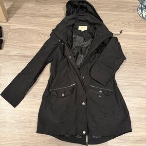 Michael Kors Black Rain Jacket